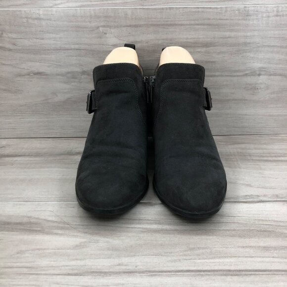 Franco Sarto Ankle Boots Women's 6.5 Halle II Gray Faux Suede Booties - Picture 5 of 12